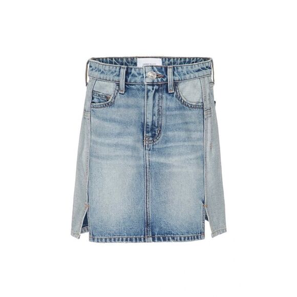 Current/Elliott Reversed Mashed Mini Denim Skirt Size 25 - Picture 3 of 8